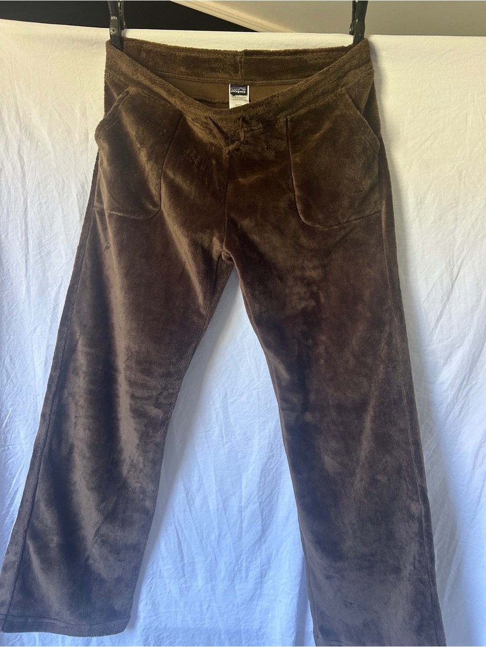 Patagonia Brown Plush Fleece Joggers